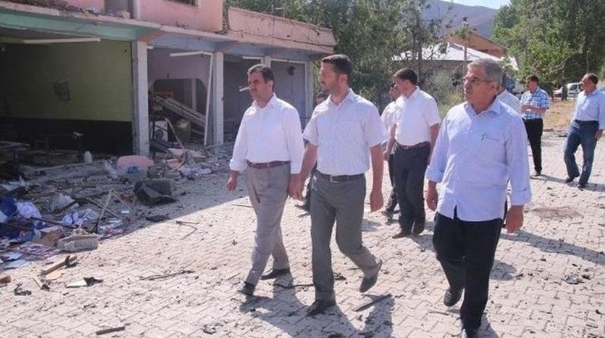 H&uuml;da Par Heyetinden İş Yerleri Hasar G&ouml;ren Esnafa Ziyaret