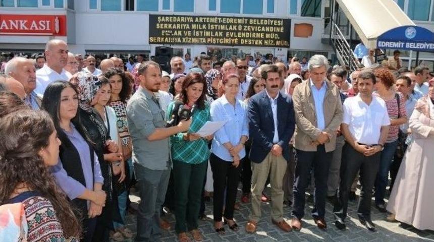 Eş Başkan &Ccedil;etin&rsquo;in G&ouml;zaltına Alınması Protesto Edildi