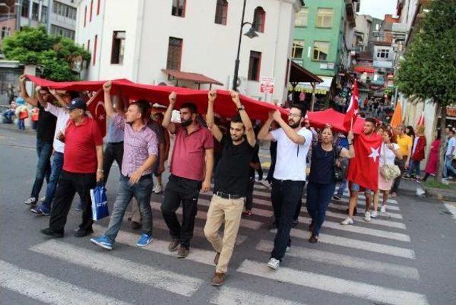 Zonguldak'ta Teröre Tepki Yürüyüşü