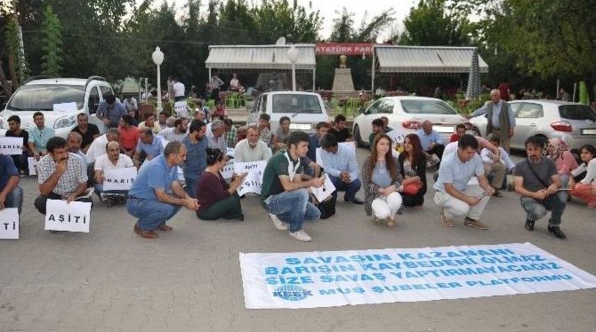 Muş&rsquo;ta &lsquo;savaşa Hayır&rsquo; Eylemi