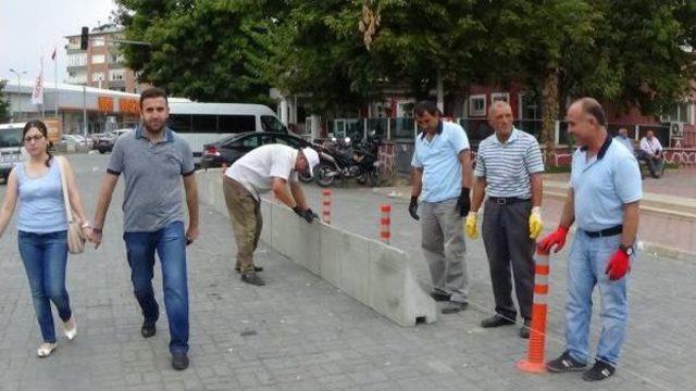 Canlı Bombalara Beton Bariyerli Önlem