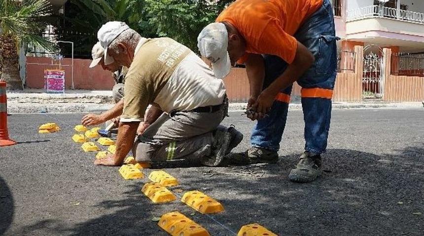 Mezitli&rsquo;de Hız Kesici Buton &Ccedil;alışmaları Başladı