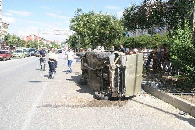 Yozgat’ta Trafik Kazası Ucuz Atlatıldı