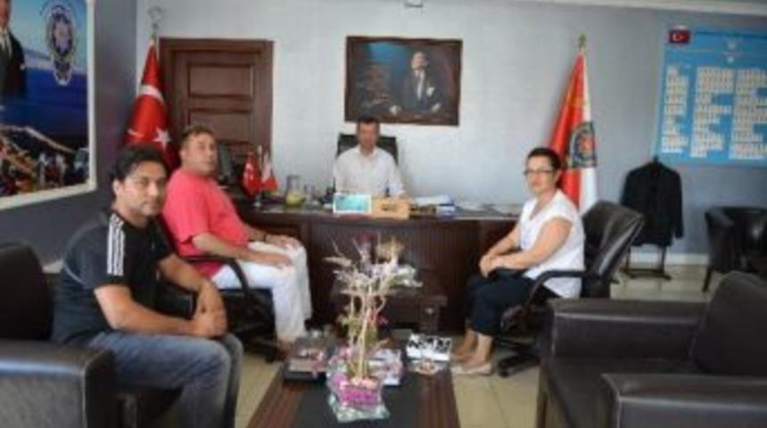 Aliağa Muhtarlar Derneği&rsquo;nden İl&ccedil;e Emniyet M&uuml;d&uuml;r&uuml;ne Ziyaret