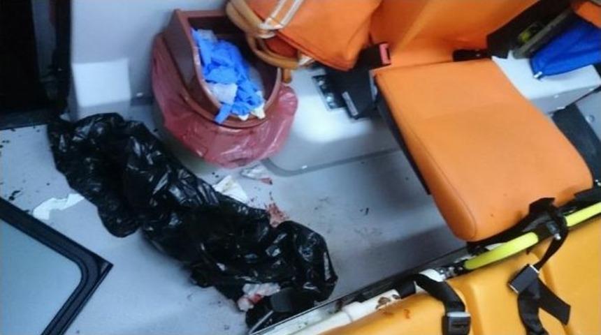 Sarıcakaya&rsquo;da 112 Acil Servis Ambulansına Saldırı