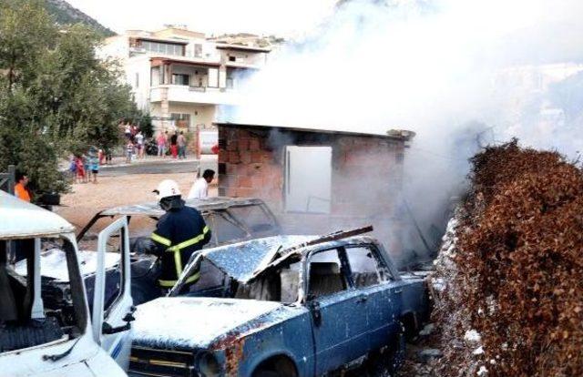 Bodrum'da Korkutan Yangın