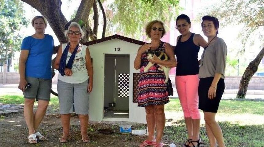 Muratpaşa&rsquo;dan Parklara Kedi Evleri