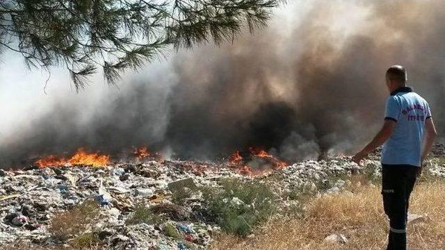Havran&rsquo;da &Ccedil;&ouml;pl&uuml;k Yangını 1