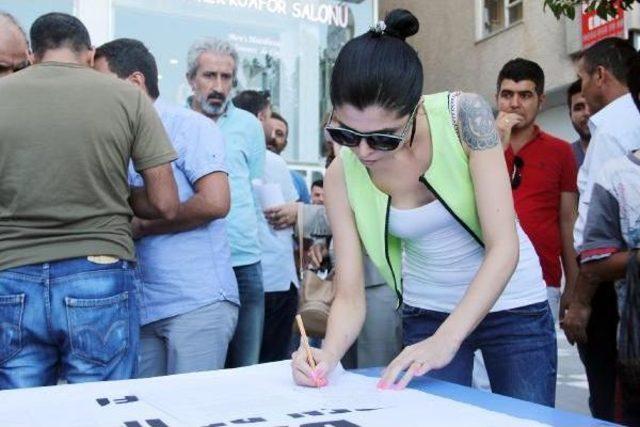 Şanlıurfa&rsquo;Da Savaşa Karşı Imza Kampanyası 2