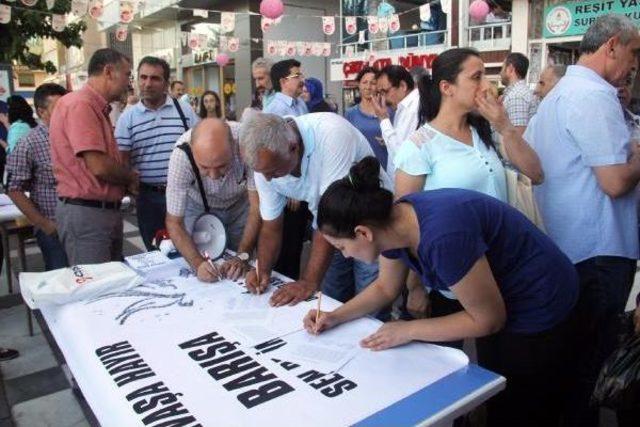 Şanlıurfa&rsquo;Da Savaşa Karşı Imza Kampanyası 3