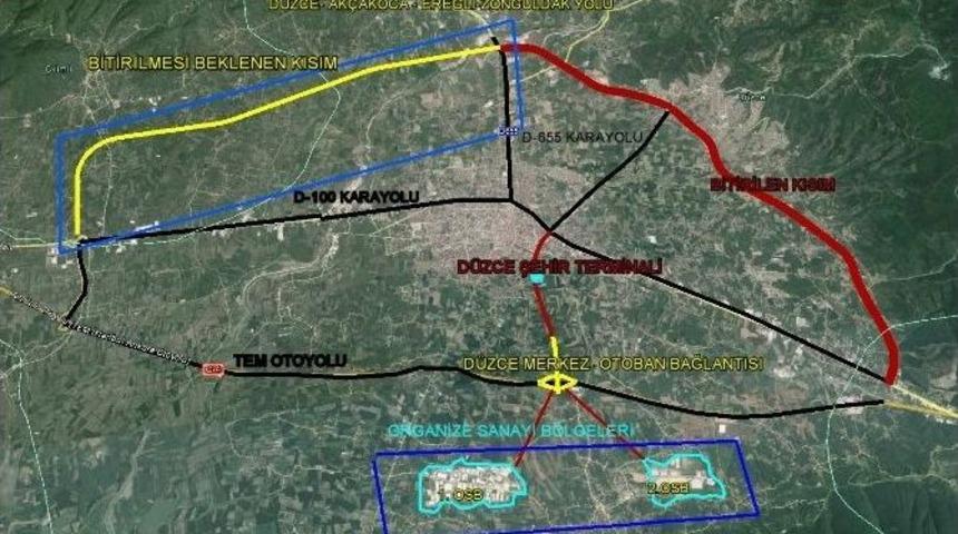 Merkez Otoban Bağlantısı Yapım Aşamasında