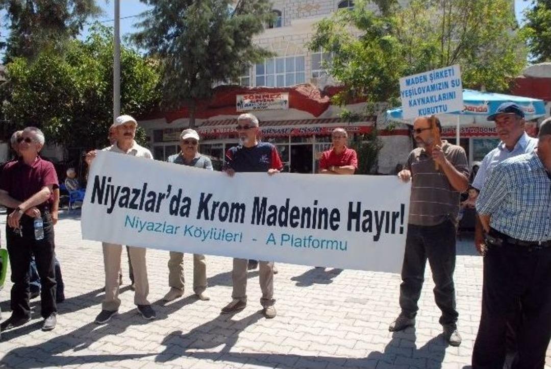 Yeşilova&rsquo;da Krom Madeni Protestosu