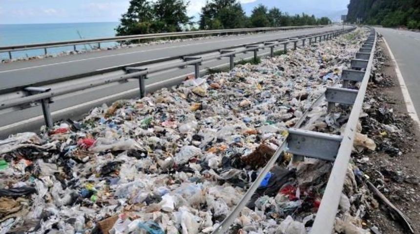 Floodwater Reveals Illegal Dumping Site In Black Sea Town