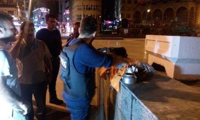 Rize Meydanına Bırakılan Çantalara Şüpheli Paket Alarmı
