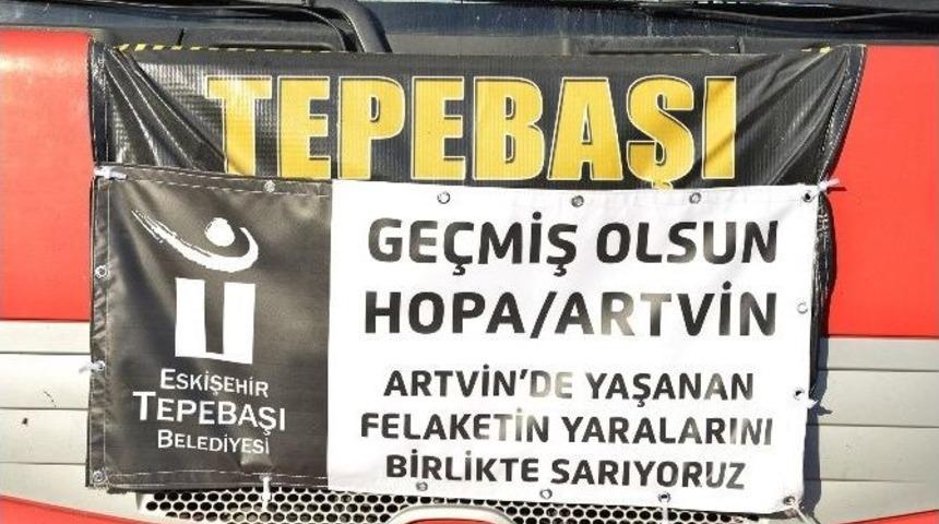 Eskişehir’den Sel Mağduru Artvin’e Yardım Eli