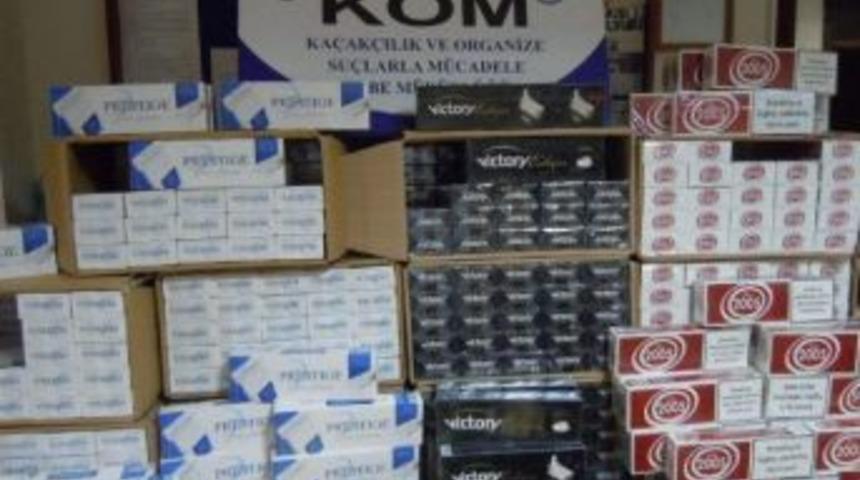 5 Bin 750 Paket Ka&ccedil;ak Sigara Ele Ge&ccedil;irildi