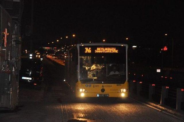 Haliç Köprüsü Metrobüs Yolunda Bakım-onarım Çalışması Başladı