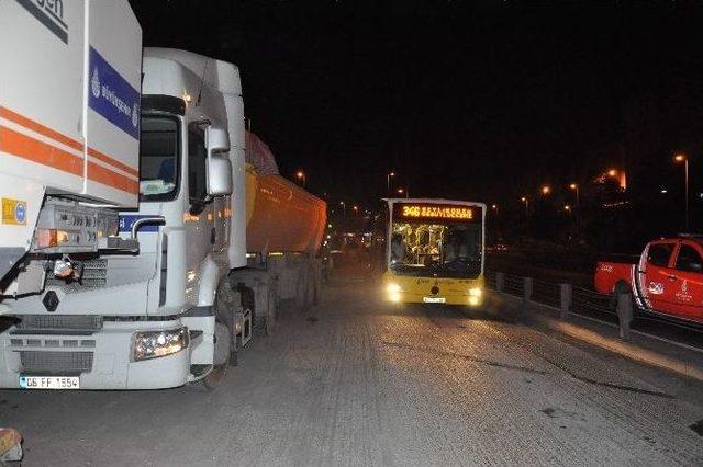 Haliç Köprüsü Metrobüs Yolunda Bakım-onarım Çalışması Başladı