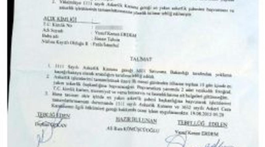 Hastanede Yatan 84 Yaşındaki Hastaya 'asker Ka&ccedil;ağı' Tebliğatı