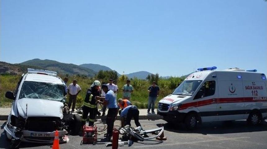 Dalaman Havaalanı Yolundaki Kaza Korkuttu