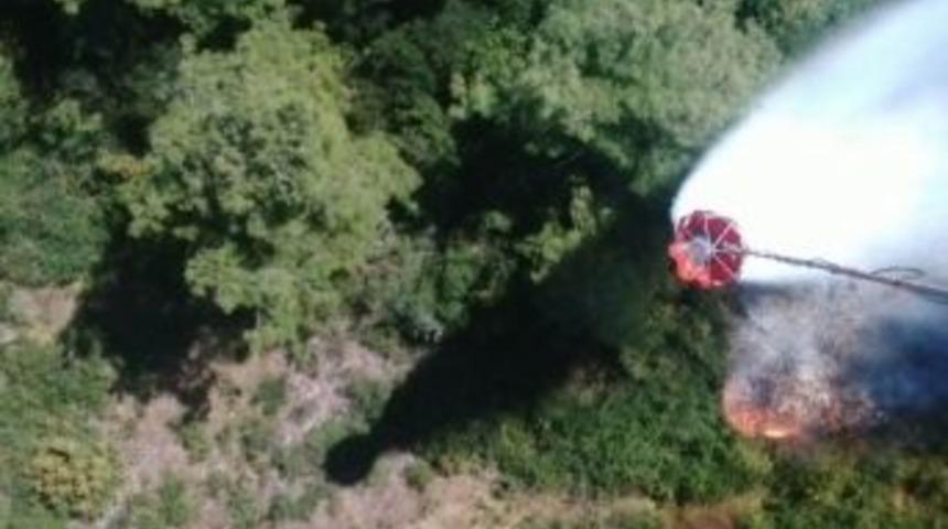 R&uuml;zgar &Ccedil;ıktı, Bursa&rsquo;da Orman Yangını Yeniden Başladı