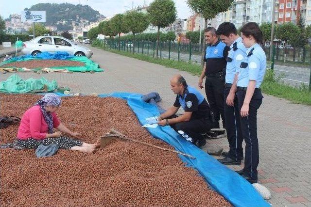 Giresun Emniyet Müdürlüğünden “fındık Altına Dönüşüyor, Emeğinizi Çaldırmayın, Alın Terinize Sahip Çıkın” Projesi