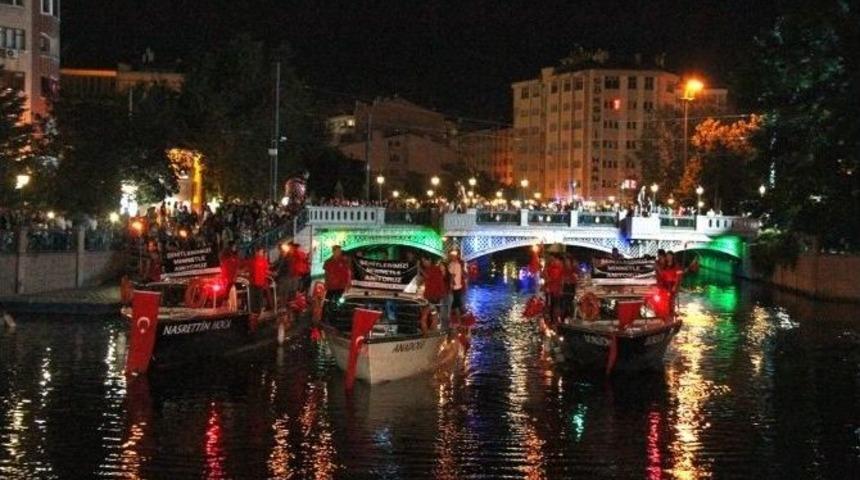Porsuk&rsquo;ta Şehitlere Saygı İ&ccedil;in Sessiz Fener Alayı