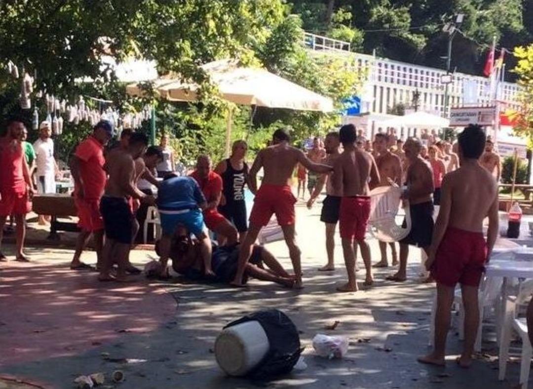 Donla Denize Girme Kavgası: 1 Yaralı