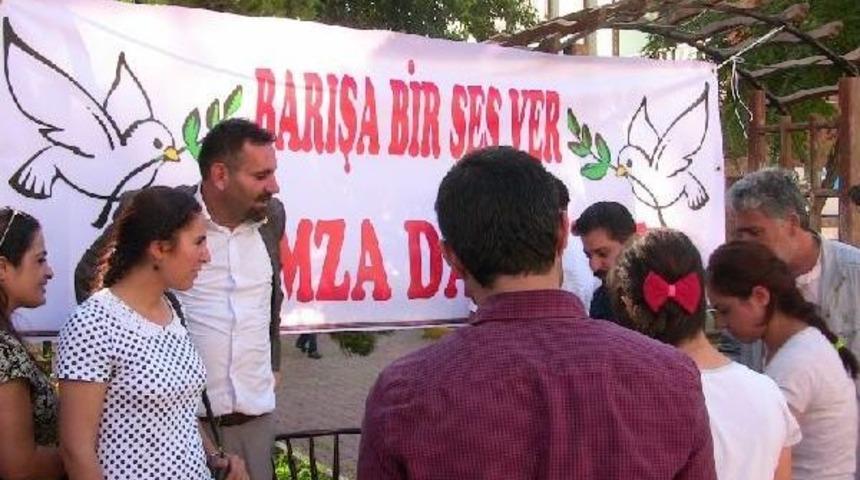 Viranşehir'de Eğitim-Sen'den Imza Kampanyası