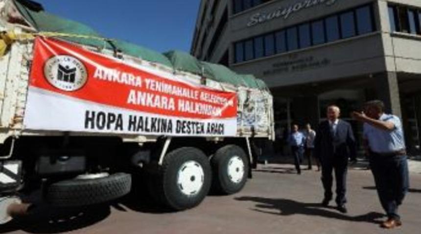 Yenimahalle&rsquo;den Hopa&rsquo;ya Yardım Eli