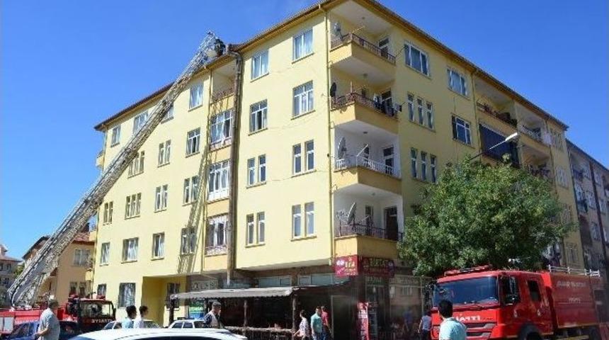 Aksaray&rsquo;da Baca Yangını