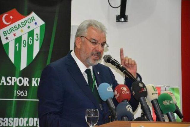 Bursaspor Başkanı Bölükbaşı'ndan Zehir Zemberek Açıklamalar