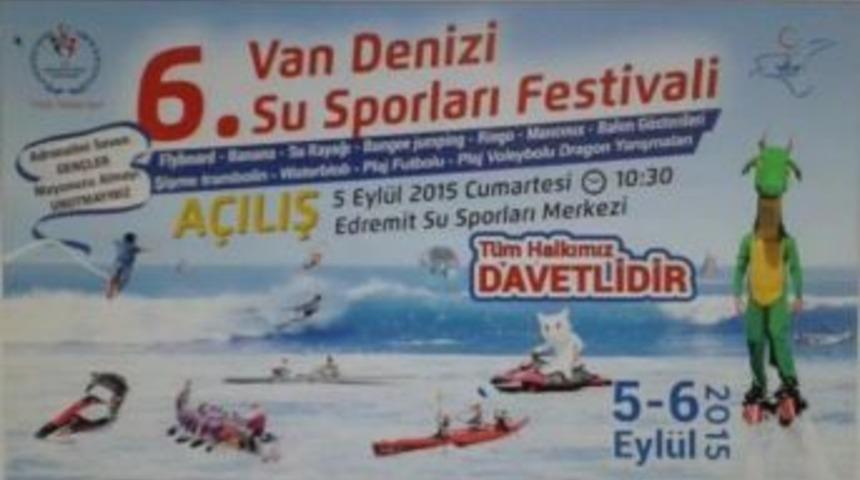 6. Van Denizi Su Sporları Festivali Başlıyor