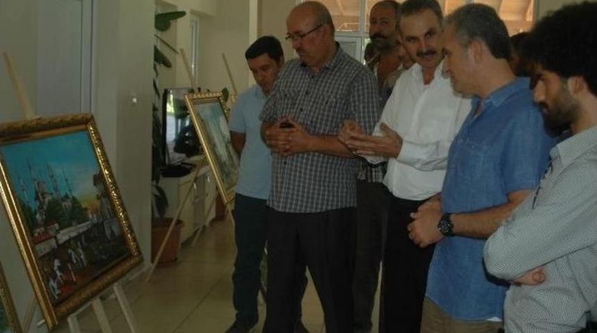Ressam Yusuf &Ccedil;olak Kişisel Sergisini A&ccedil;tı