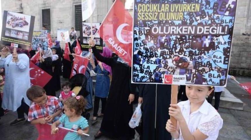 Saadet Partili Kadınlardan "aylan Kurdi" Eylemi