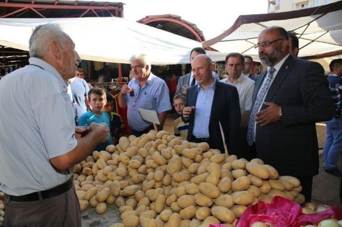 &Ccedil;olakbayrakdar Pazarda Esnaf Ve Vatandaşı Dinledi