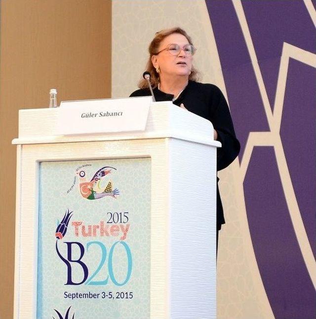 Sabancı Holding Y&ouml;netim Kurulu Başkanı G&uuml;ler Sabancı, B20 T&uuml;rkiye Konferansı&rsquo;nda Konuştu 1