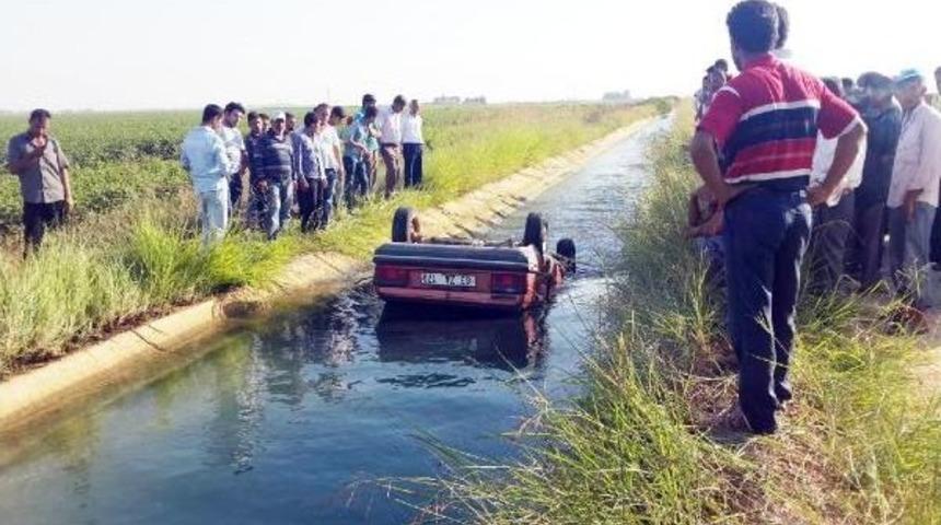 Şanlıurfa&rsquo;Da Otomobil Sulama Kanalına Devrildi: 1 &Ouml;l&uuml;, 1 Yaralı
