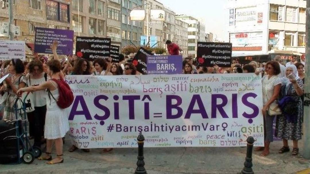 &rsquo;barış İ&ccedil;in Kadın Girişimi&rsquo; 14 İlde Savaş Karşıtı Eylem Yaptı