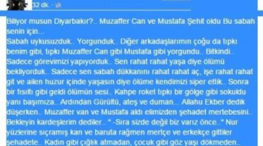 Şehit Polislerin Meslektaşlarından Y&uuml;rek Dağlayan Mesaj