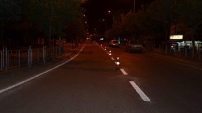 İstanbul Caddesinde &Ccedil;izgi &Ccedil;alışması Yapıldı