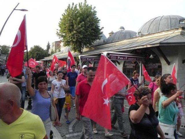 Lüleburgaz’Da Terörü Protesto Yürüyüşü