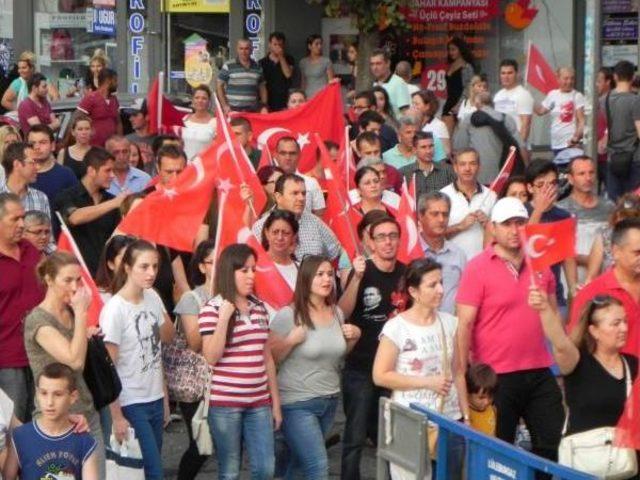 Lüleburgaz’Da Terörü Protesto Yürüyüşü