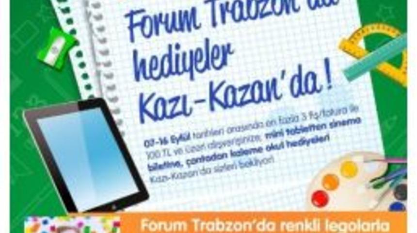 Forum Trabzon, Kazı-kazan Kampanyası İle &Ouml;ğrencilerin &Ccedil;antalarını Donatacak