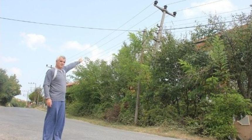 10 Yıldır Yan Duran Elektrik Direği Tehlikeye Davetiye &Ccedil;ıkartıyor