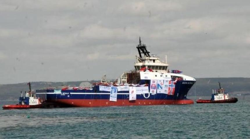 Yalova&rsquo;Da Norve&ccedil; I&ccedil;in Inşa Edilen Sismik Araştırma Gemisi Denize Indirildi