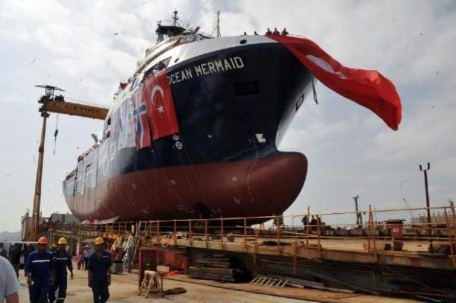 Yalova&rsquo;Da Norve&ccedil; I&ccedil;in Inşa Edilen Sismik Araştırma Gemisi Denize Indirildi 2