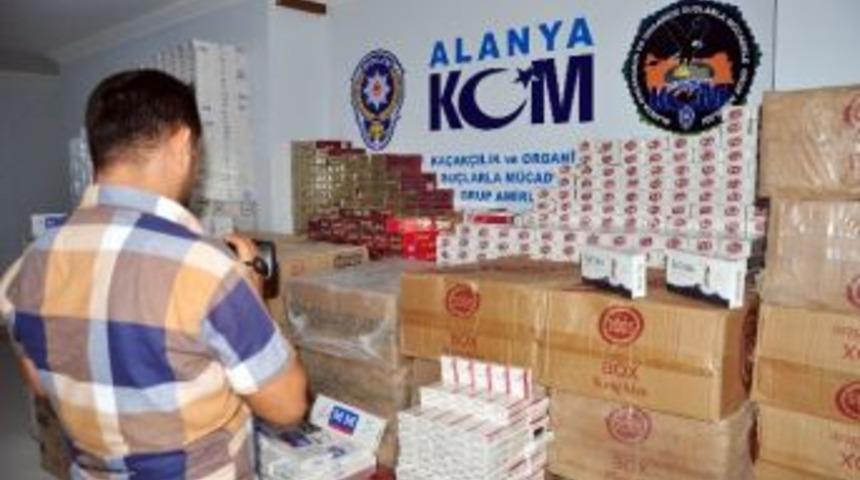 Alanya’da Gümrük Kaçağı 2 Bin 778 Paket Sigara Ele Geçirildi