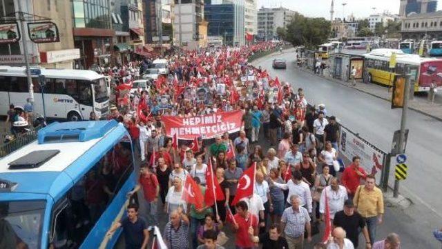 Tgb'liler, Dağlıca Şehitleri Için Kadıköy'den Selimiye'ye Yürüdü