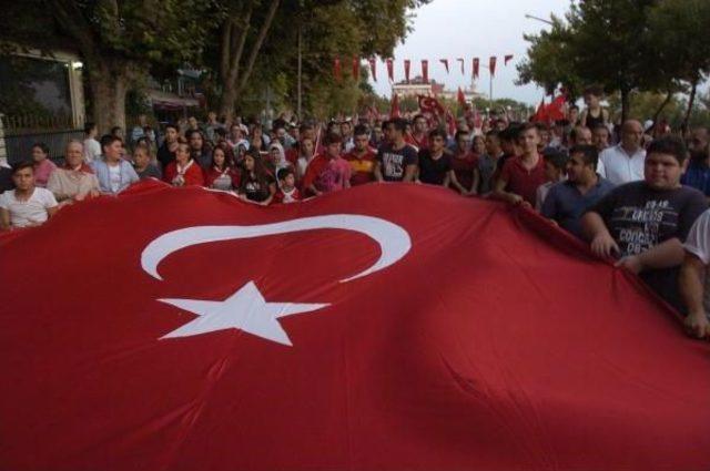 Edirne’De 2 Bin Kişilik Terör Yürüyüşü